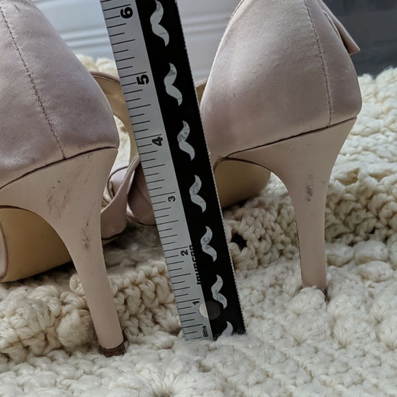 LuLu Townsend high heels satin gold champagne 8.5 - Picture 4 of 11